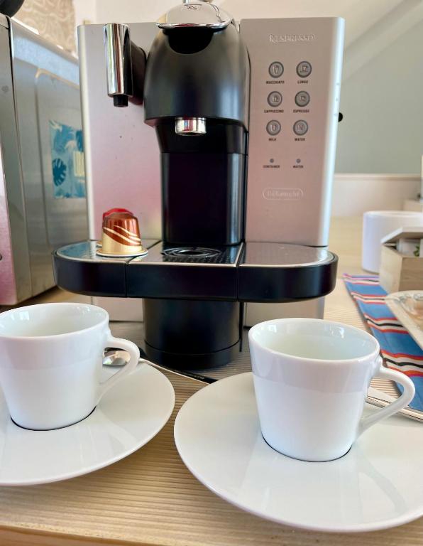 Nespresso coffee setup